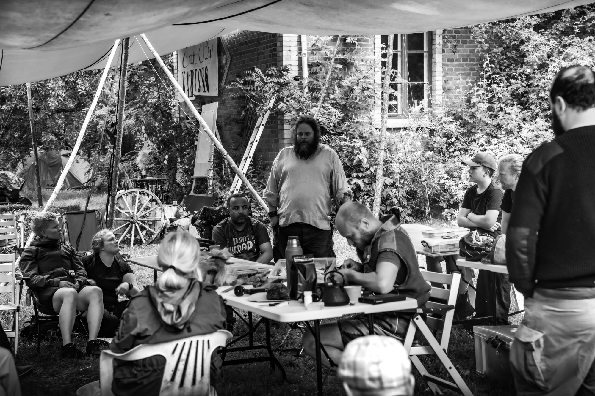 En samling människor under Workshop Weekend 2024